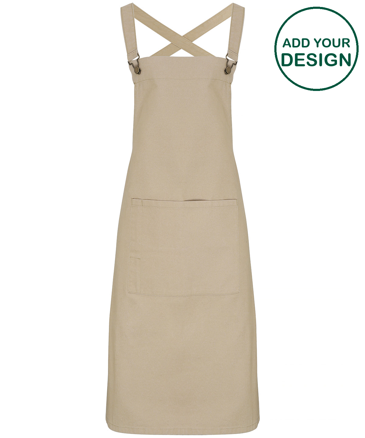Cross back 'barista' bib apron