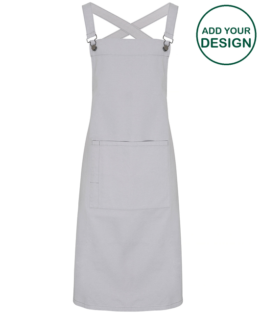 Cross back 'barista' bib apron