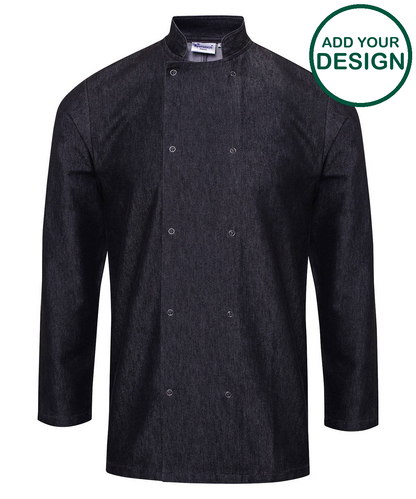 Denim chef's jacket