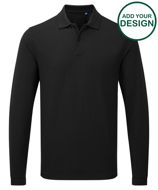 Essential unisex long sleeve workwear polo shirt