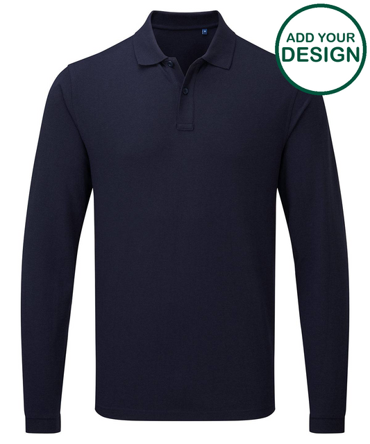 Essential unisex long sleeve workwear polo shirt