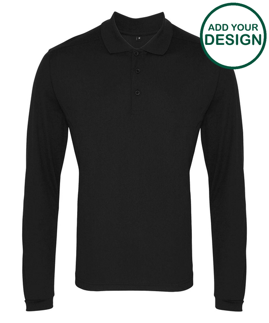Long sleeve Coolchecker® piqué polo