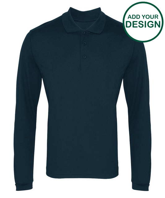 Long sleeve Coolchecker® piqué polo