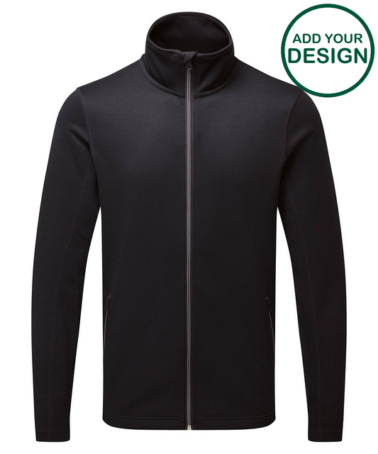 Men's spun dyed sustainable zip-through sweatshirt