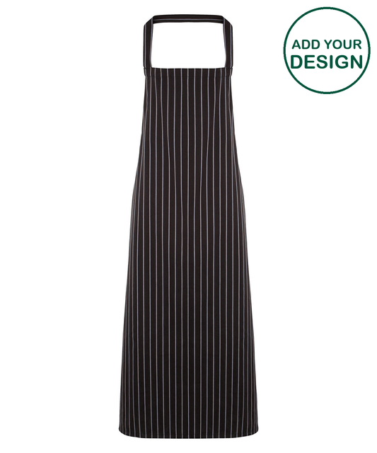 Striped bib apron