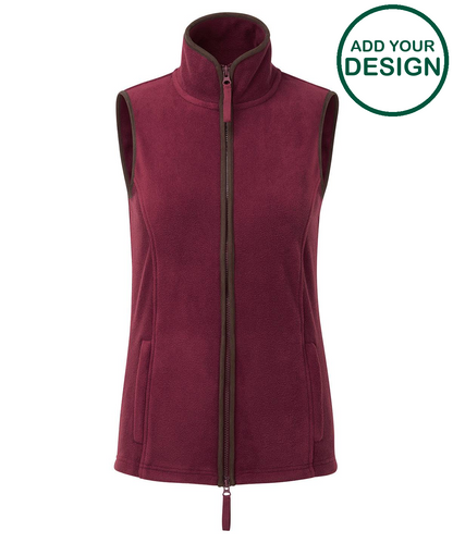 Womens artisan fleece gilet