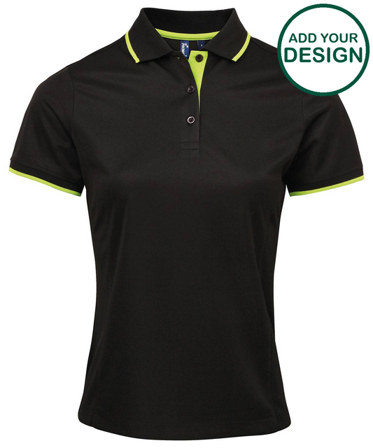 Women's contrast Coolchecker® polo