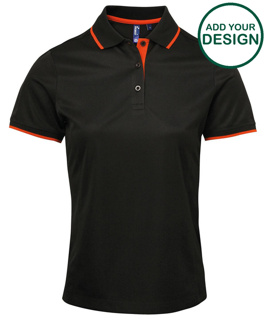 Women's contrast Coolchecker® polo