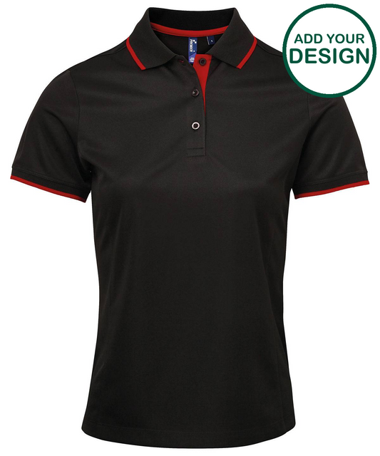 Women's contrast Coolchecker® polo