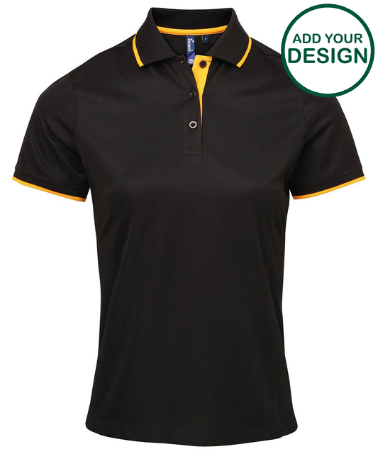 Women's contrast Coolchecker® polo