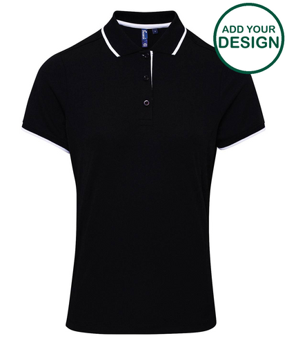 Women's contrast Coolchecker® polo