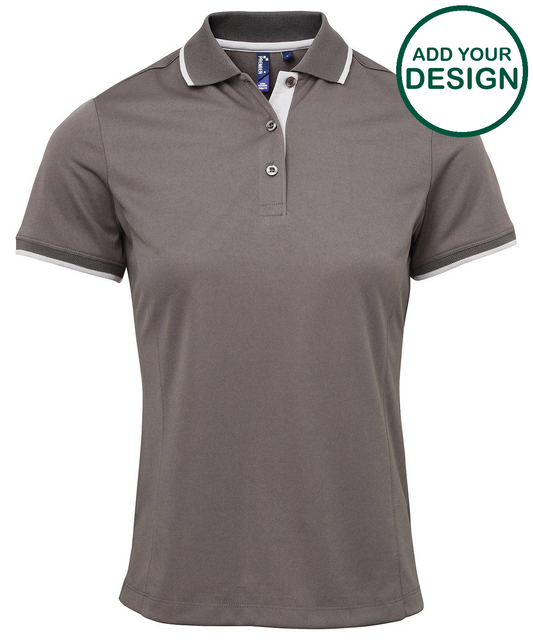 Women's contrast Coolchecker® polo