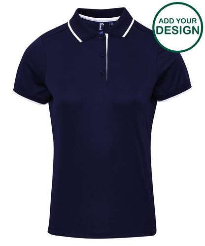 Women's contrast Coolchecker® polo