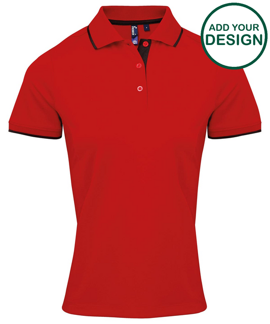Women's contrast Coolchecker® polo