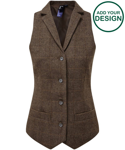 Women's herringbone waistcoat
