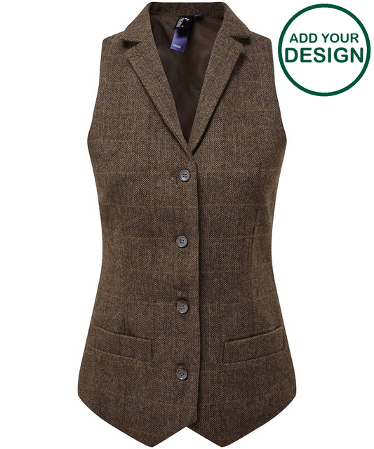 Women's herringbone waistcoat