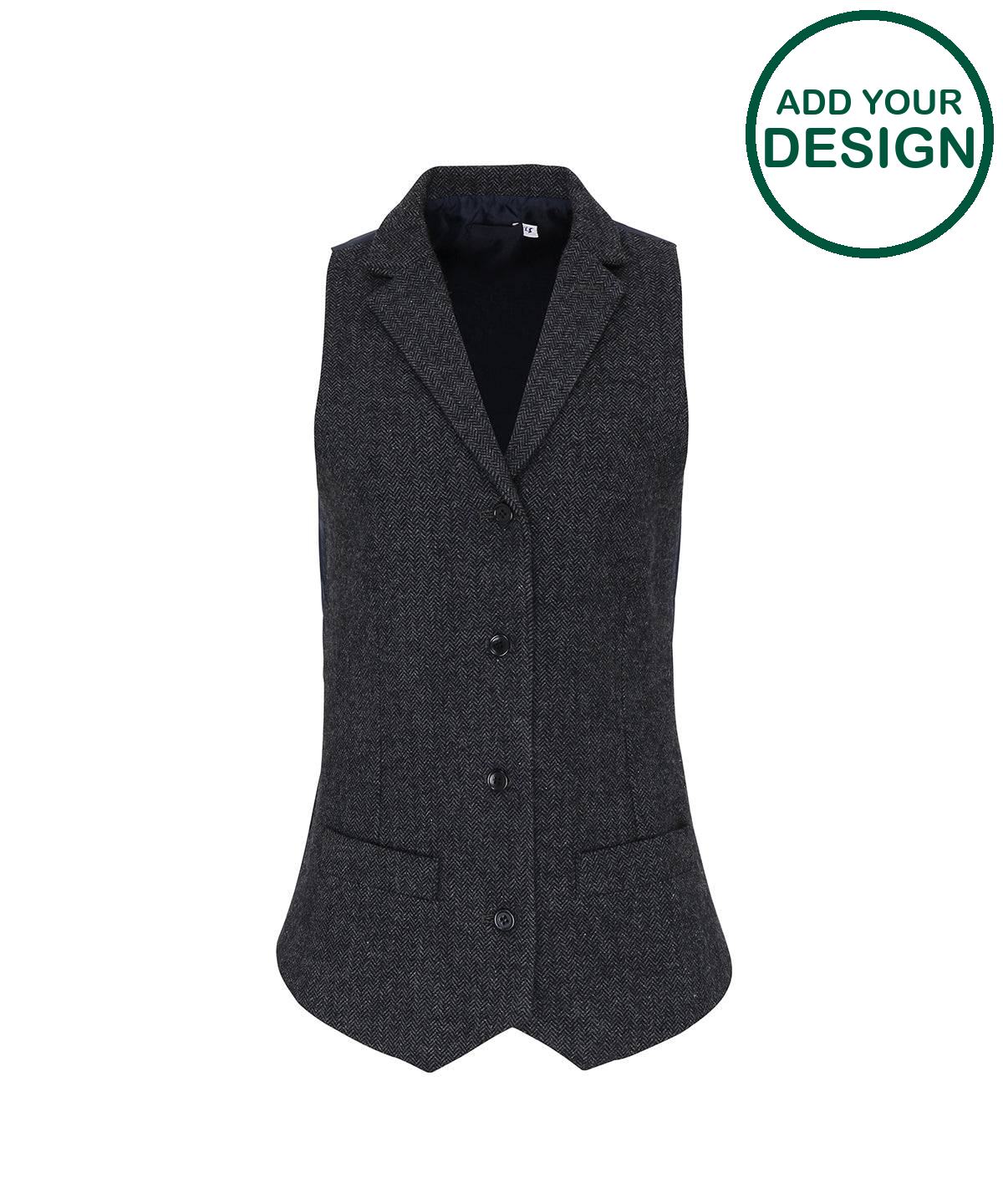 Women's herringbone waistcoat
