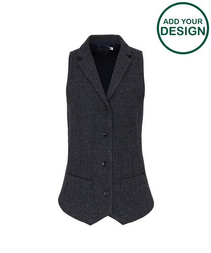 Women's herringbone waistcoat