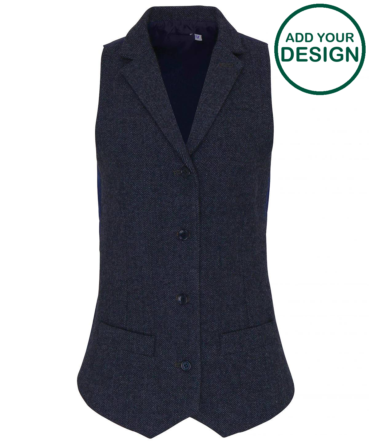 Women's herringbone waistcoat