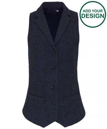 Women's herringbone waistcoat