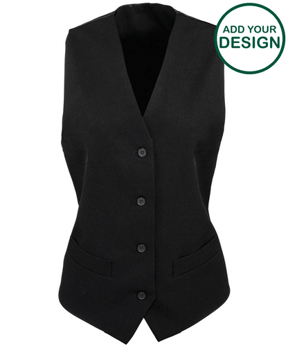 Women's lined polyester waistcoat