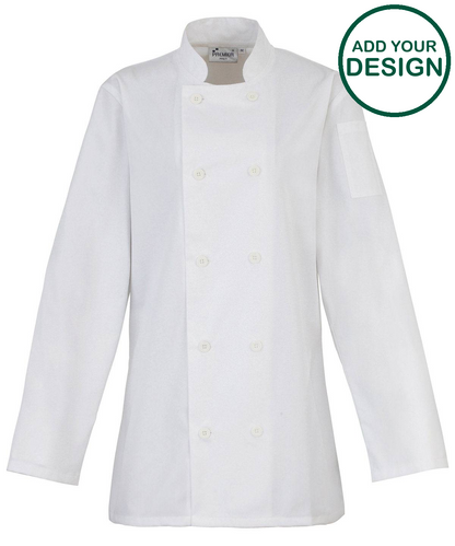 Women's long sleeve chef's jacket