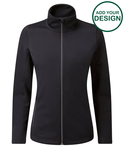 Women's spun dyed sustainable zip-through sweatshirt