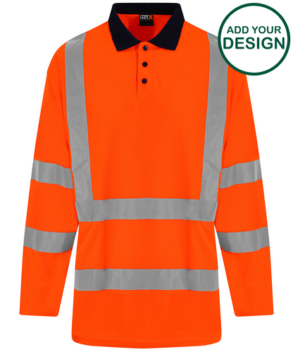 High visibility long sleeve polo