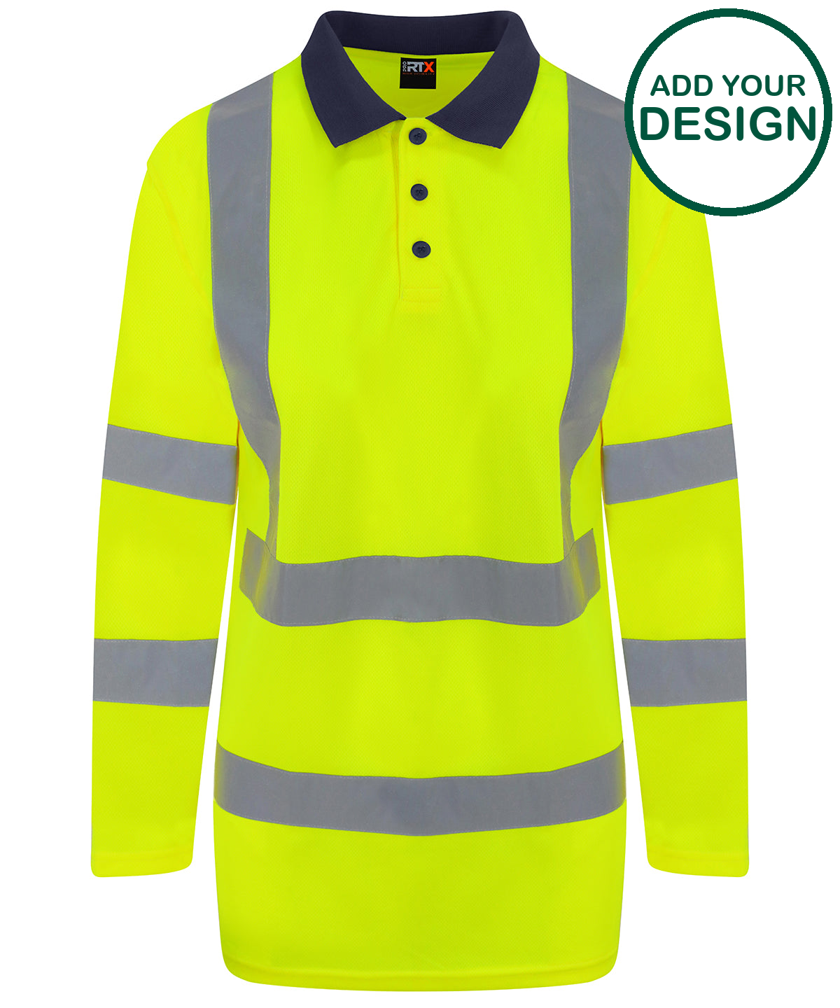 High visibility long sleeve polo