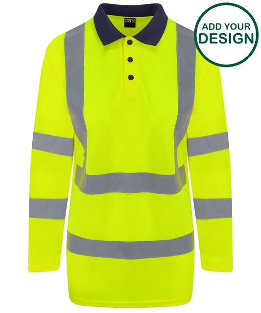 High visibility long sleeve polo