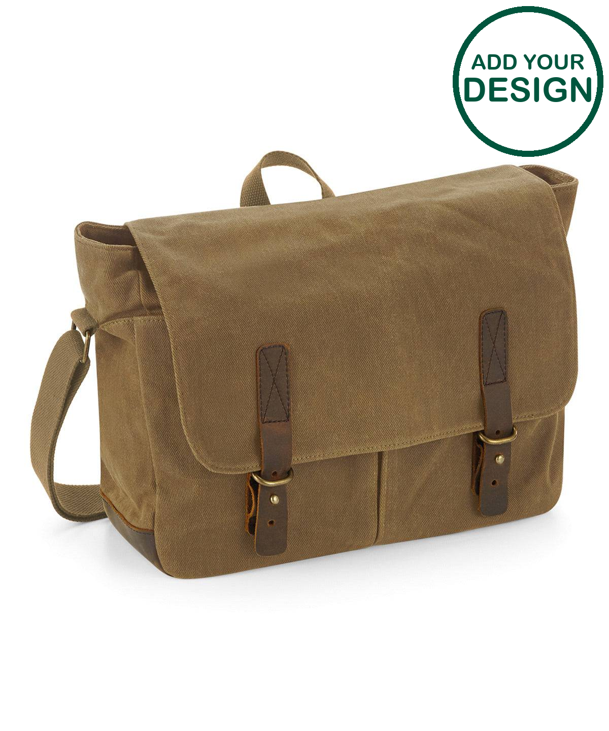 Heritage waxed canvas messenger