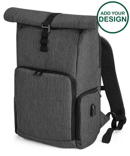 Q-Tech charge roll-top backpack