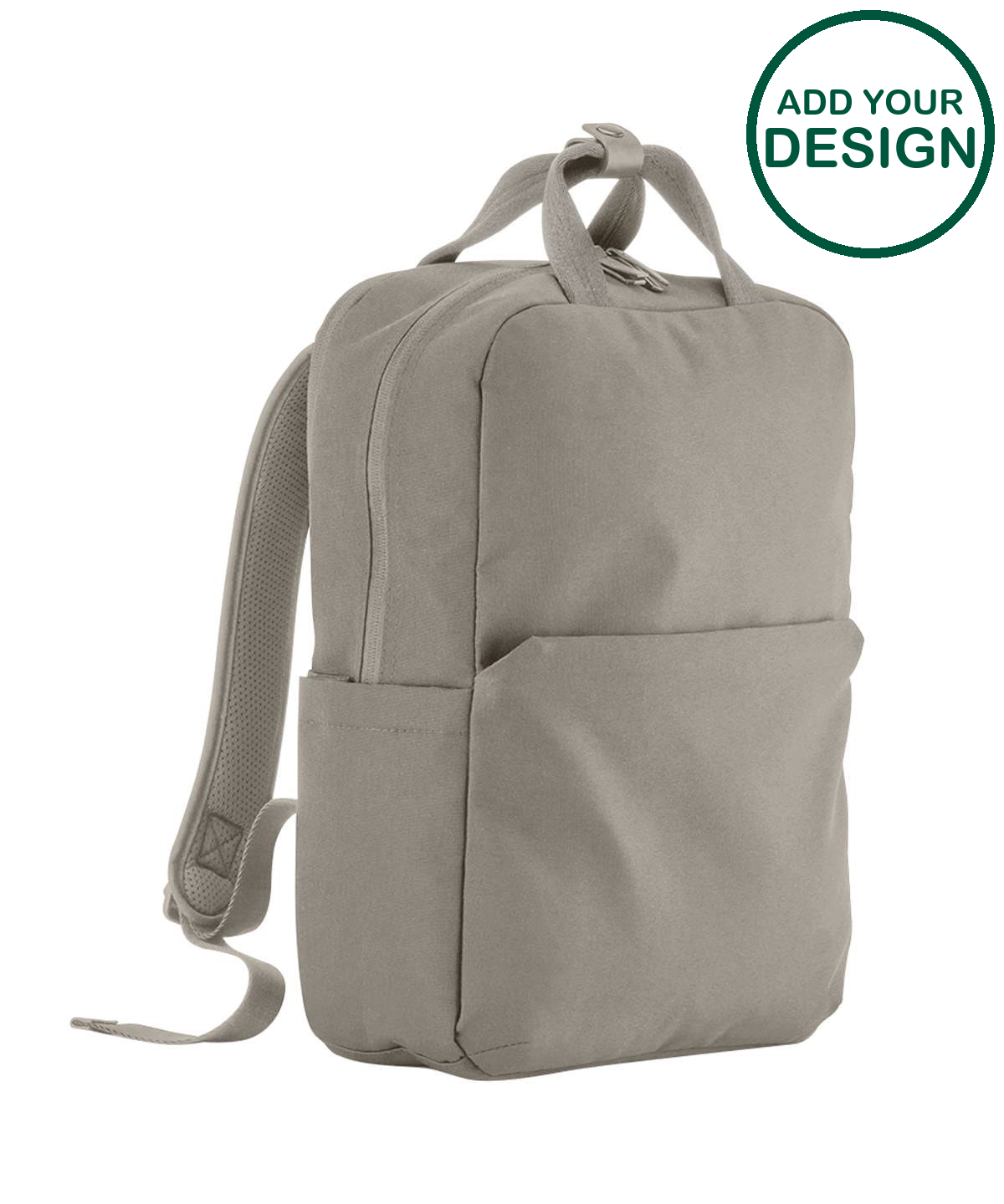 Quadra - Stockholm laptop backpack - Natural Stone - Add Your Design/L ...