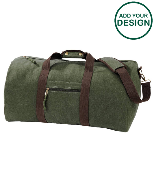Vintage canvas holdall