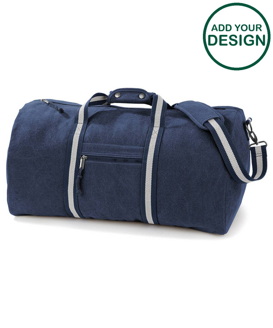 Vintage canvas holdall