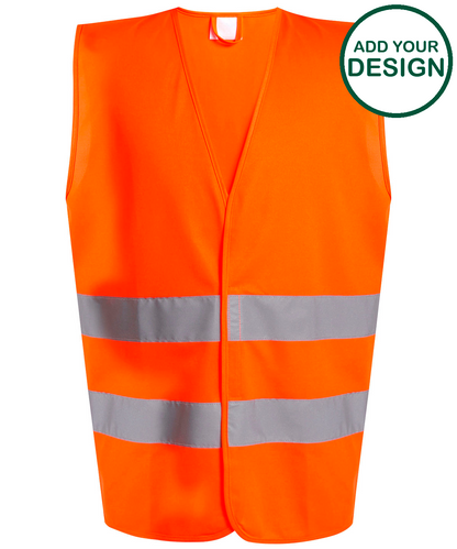 Pro hi-vis two-band easy print vest