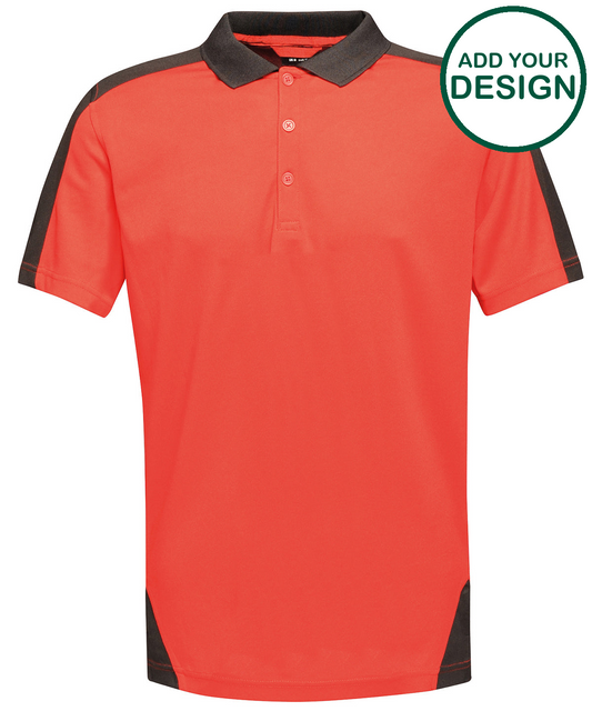 Contrast wicking polo