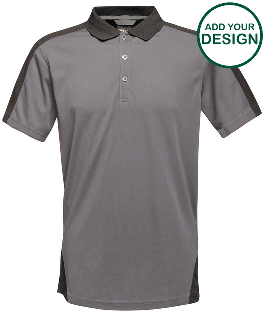 Contrast wicking polo