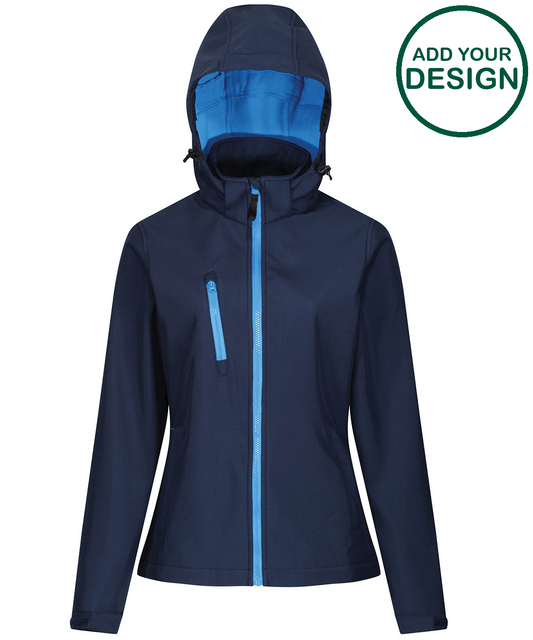 Women's venturer 3-layer hooded softshell jacket