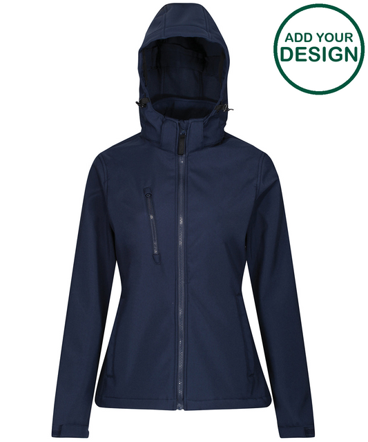Women's venturer 3-layer hooded softshell jacket
