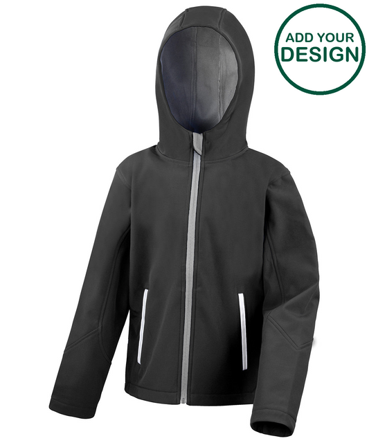 Core junior TX performance hooded softshell jacket
