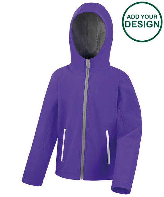Core junior TX performance hooded softshell jacket