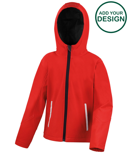 Core junior TX performance hooded softshell jacket
