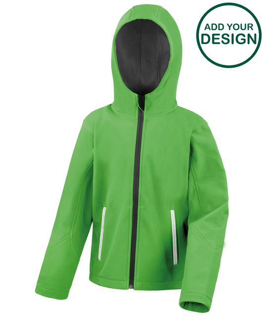 Core junior TX performance hooded softshell jacket