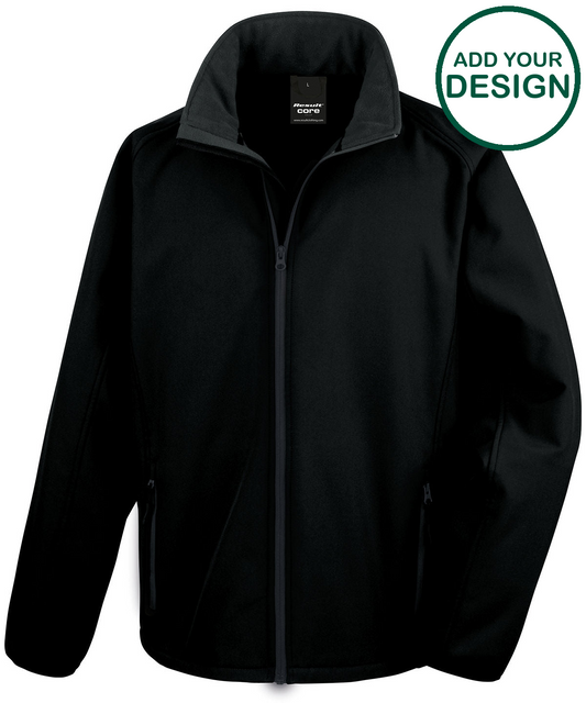 Core printable softshell jacket