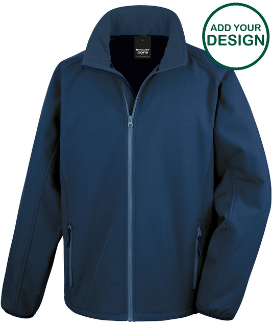 Core printable softshell jacket
