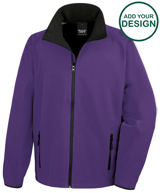 Core printable softshell jacket