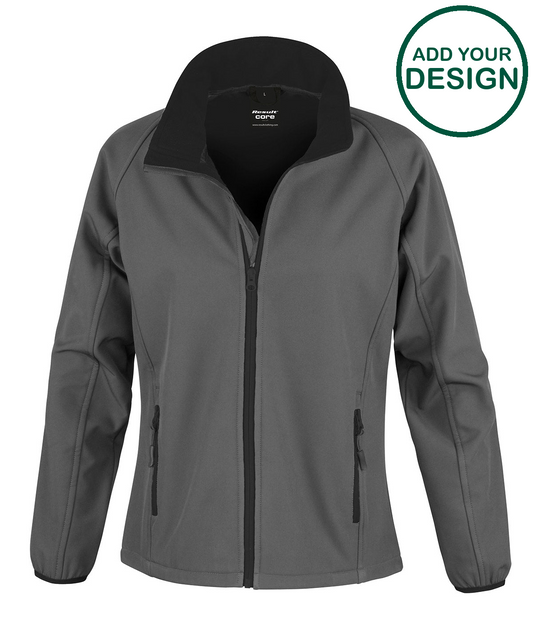 Women's Core printable softshell jacket