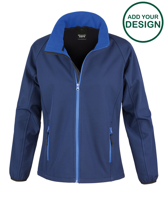 Women's Core printable softshell jacket