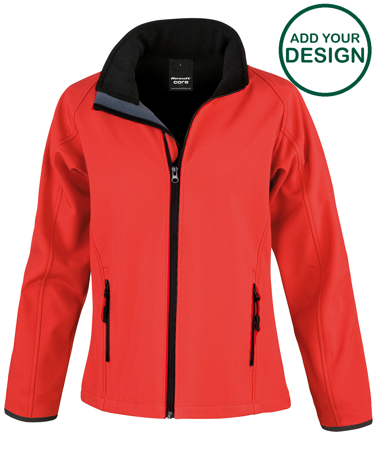Women's Core printable softshell jacket